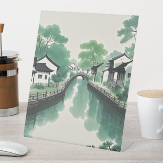 Expositor En L Rótulo Pedestal