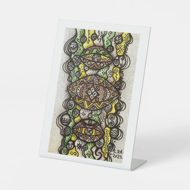 Expositor En L Rótulo Pedestal (Anverso)