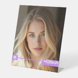 Expositor En L Rótulo Pedestal