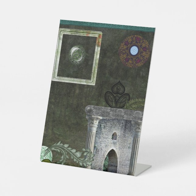 Expositor En L Rótulo Pedestal (Anverso)