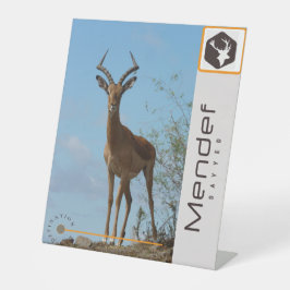 Expositor En L Rótulo Pedestal