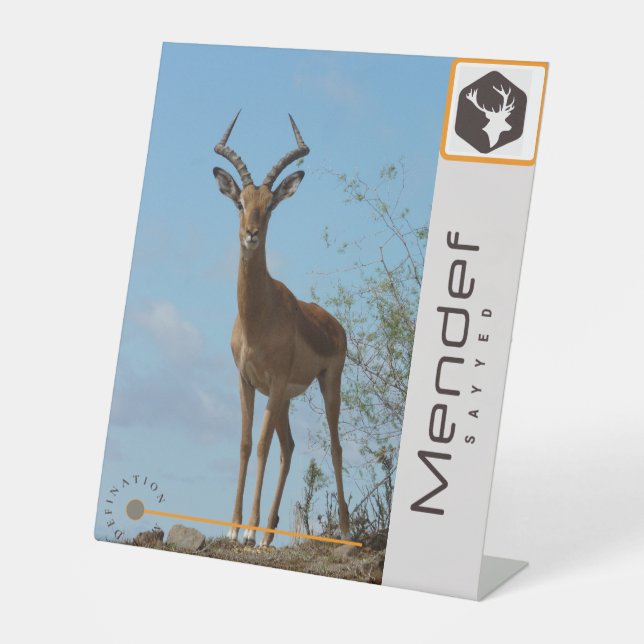 Expositor En L Rótulo Pedestal (Anverso)