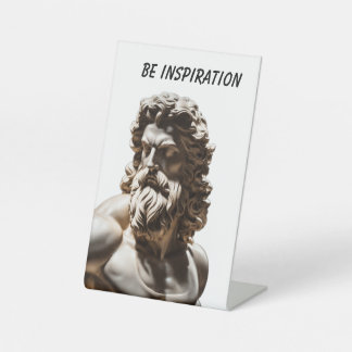 Expositor En L Rótulo Pedestal, 4" X 6"Majestuoso busto gótico - 