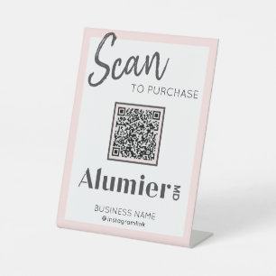 Expositor En L Rótulo Pedestal AlumierMD QR actualizado