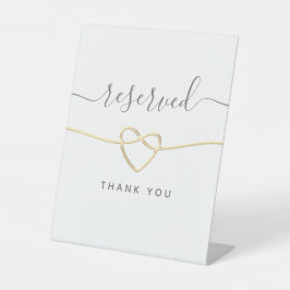 Expositor En L Rótulo Pedestal Boda de caligrafía moderna