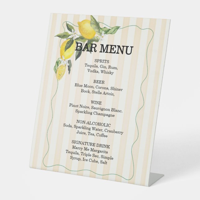 Expositor En L Rótulo Pedestal Boda La Dolce Vita (Anverso)