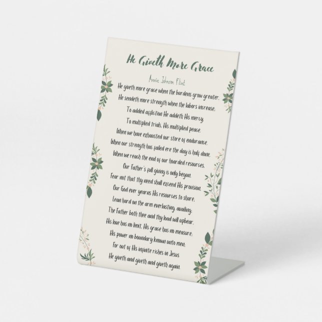 Expositor En L Rótulo Pedestal - Da Más Gracia (Anverso)