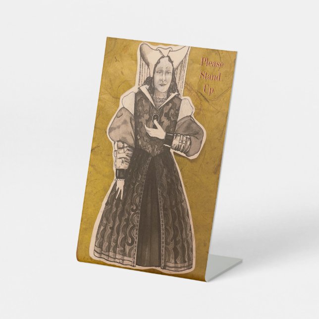 Expositor En L Rótulo Pedestal Da Vinci, 4" X 6" (Anverso)