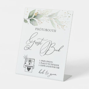 Expositor En L Rótulo Pedestal de de fotografía de verde