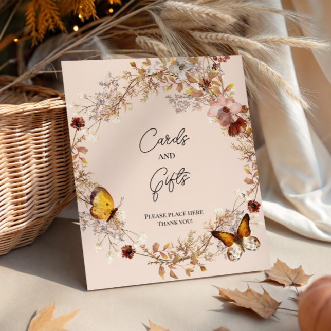 Expositor En L Rótulo Pedestal de Flor Silvestre Bridal Shower (Subido por el creador)