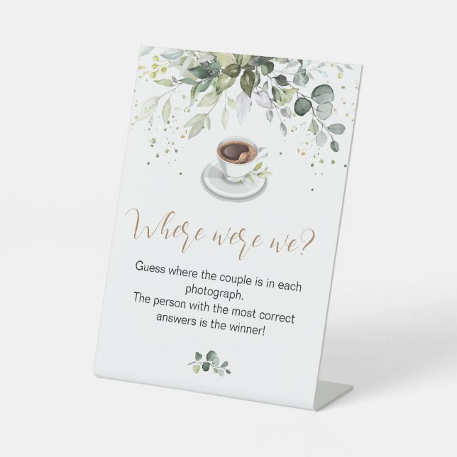 Expositor En L Rótulo Pedestal de juego de ducha de novia (Anverso)