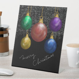 Expositor En L Rótulo Pedestal de la Alegría Brillante