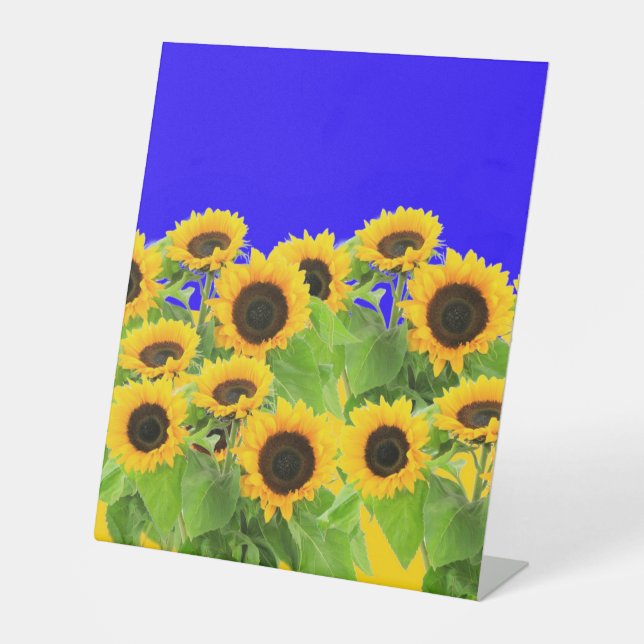 Expositor En L Rótulo Pedestal de los girasoles (Anverso)