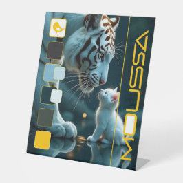 EXPOSITOR EN L RÓTULO PEDESTAL DE MOUSSA