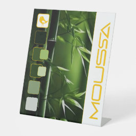 EXPOSITOR EN L RÓTULO PEDESTAL DE MOUSSA