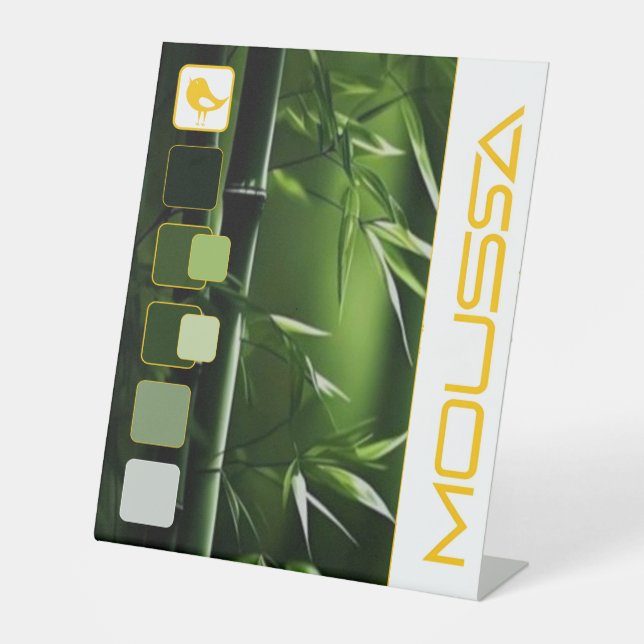 EXPOSITOR EN L RÓTULO PEDESTAL DE MOUSSA (Anverso)