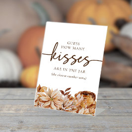 Expositor En L Rótulo Pedestal de otoño elegante