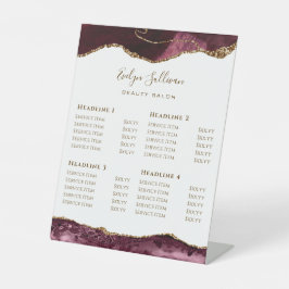 Expositor En L Rótulo Pedestal de Salón de Belleza Agate de Borgo