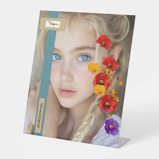 Expositor En L Rótulo PEDESTAL DE ZARZOMIA (Anverso)