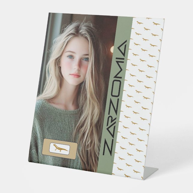 Expositor En L Rótulo PEDESTAL DE ZARZOMIA (Anverso)