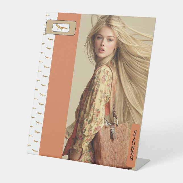 Expositor En L Rótulo PEDESTAL DE ZARZOMIA (Anverso)