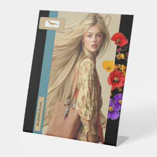 Expositor En L Rótulo PEDESTAL DE ZARZOMIA