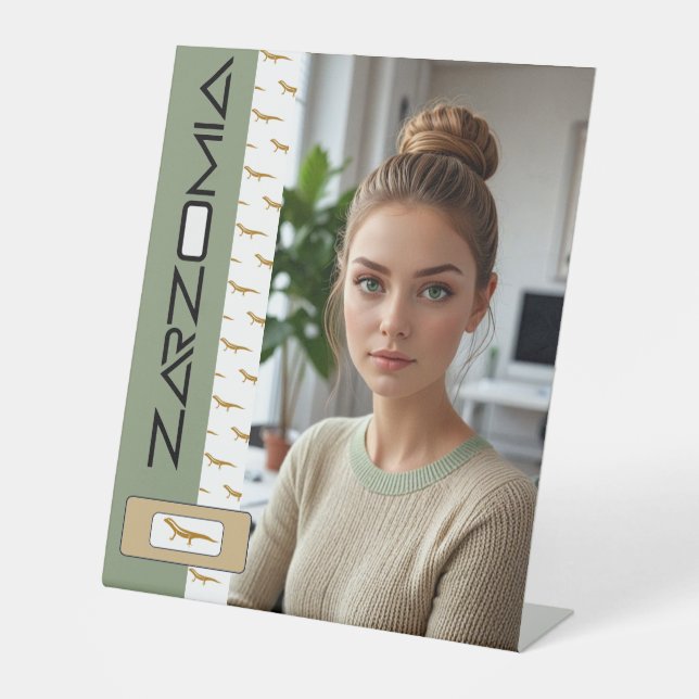 Expositor En L Rótulo PEDESTAL DE ZARZOMIA (Anverso)