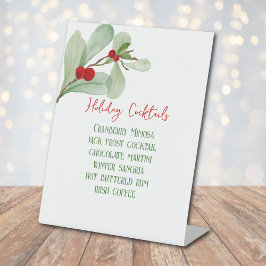 Expositor En L Rótulo Pedestal del bar de vacaciones con color de