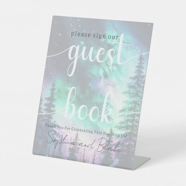 Expositor En L Rótulo Pedestal del libro de Bodas de las auroras  (Anverso)