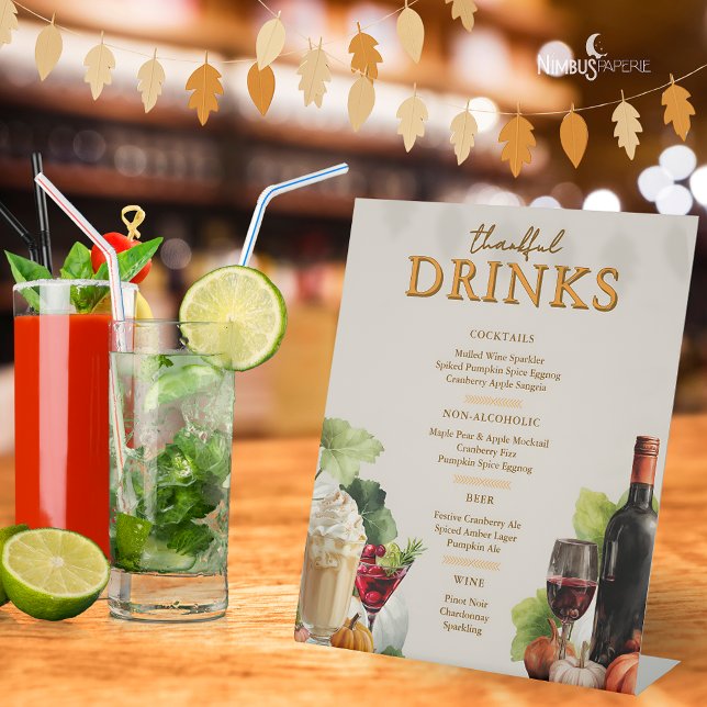 Expositor En L Rótulo Pedestal del menú del bar de Acción de Grac (Subido por el creador)