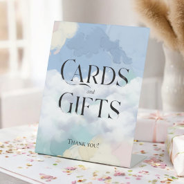 Expositor En L Rótulo Pedestal Dreamy Cloud Nueve 'Tarjetas y Reg