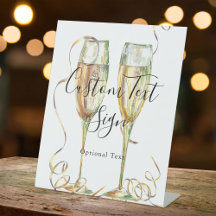 Rótulo Pedestal Fiesta elegante