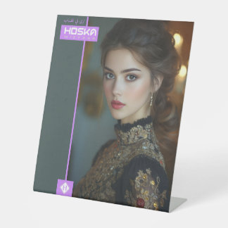 Expositor En L Rótulo PEDESTAL HOSKA