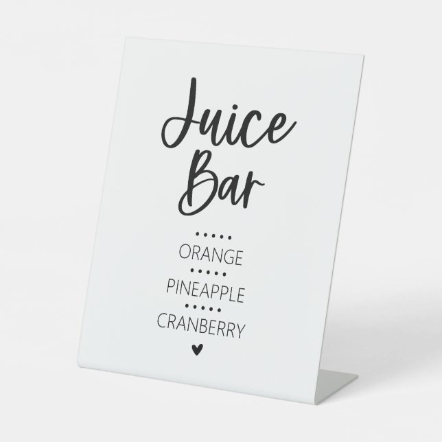 Expositor En L Rótulo Pedestal Juice Bar (Anverso)