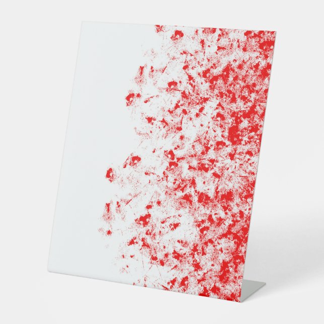 Expositor En L Rótulo Pedestal Plástico 10"X12" (Anverso)