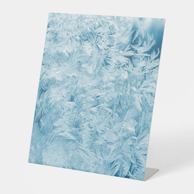 Expositor En L Rótulo Pedestal Plástico 10"X12" (Anverso)