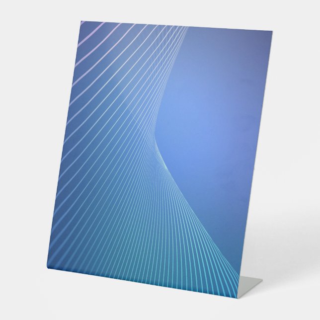 Expositor En L Rótulo Pedestal Plástico 10"X12" (Anverso)
