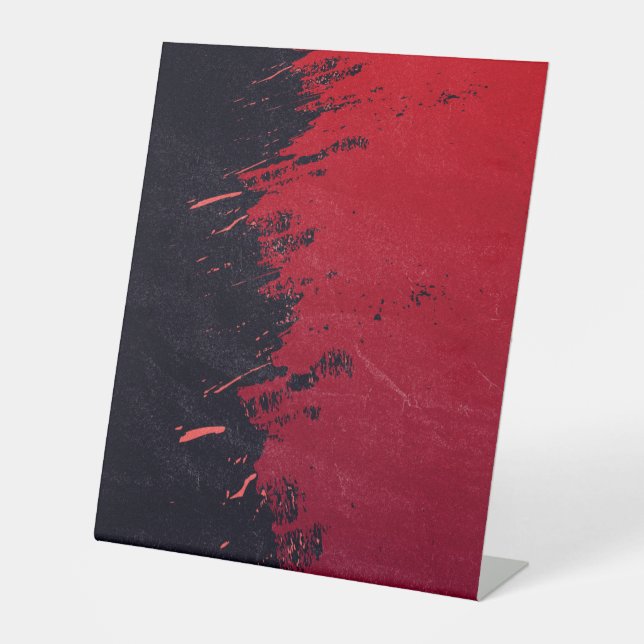 Expositor En L Rótulo Pedestal Plástico 10"X12" (Anverso)