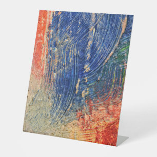 Expositor En L Rótulo Pedestal Plástico 10"X12"