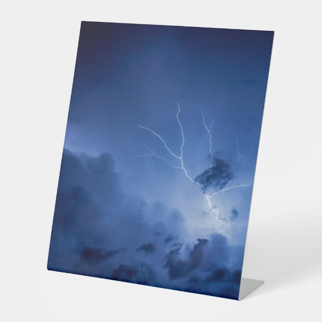 Expositor En L Rótulo Pedestal Plástico 10"X12" (Anverso)