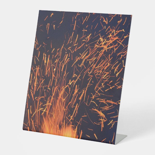Expositor En L Rótulo Pedestal Plástico 10"X12" (Anverso)