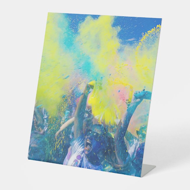 Expositor En L Rótulo Pedestal Plástico 10"X12" (Anverso)