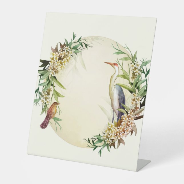 Expositor En L Rótulo Pedestal Plástico 10"X12" (Anverso)