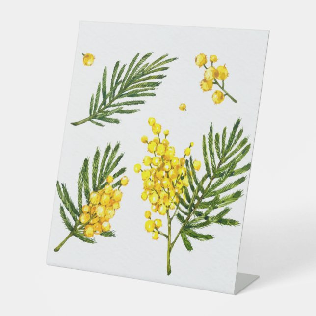 Expositor En L Rótulo Pedestal Plástico 10"X12" (Anverso)