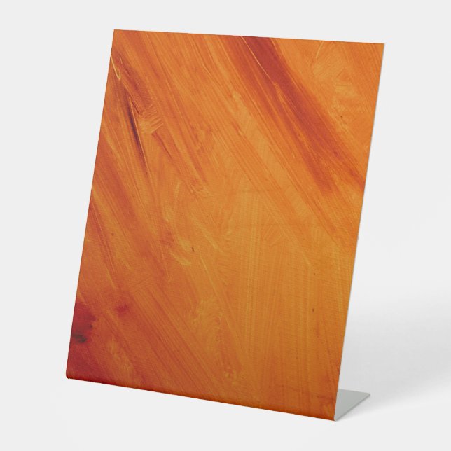 Expositor En L Rótulo Pedestal Plástico 10"X12" (Anverso)