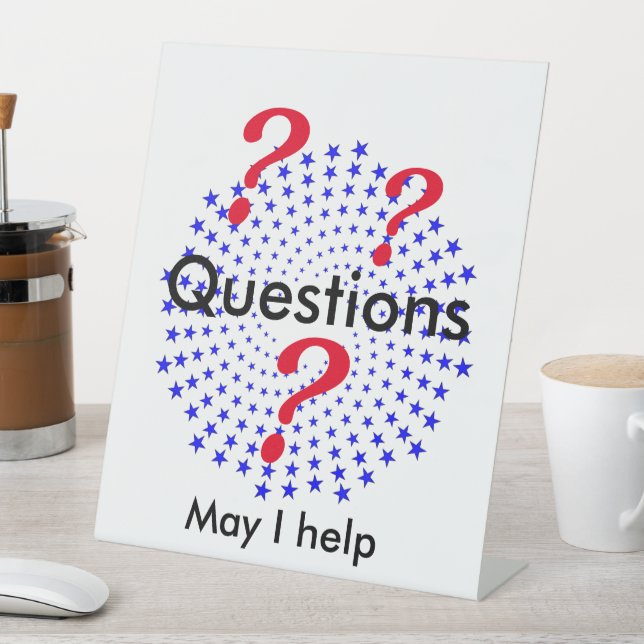 Expositor En L Rótulo Pedestal - Preguntas (In Situ)