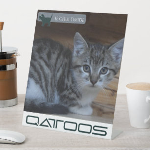Expositor En L Rótulo PEDESTAL QATTOOS