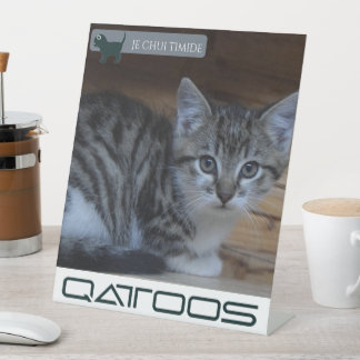 Expositor En L Rótulo PEDESTAL QATTOOS
