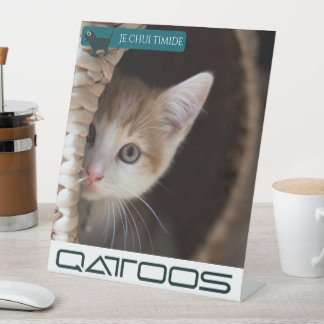 Expositor En L Rótulo PEDESTAL QATTOOS