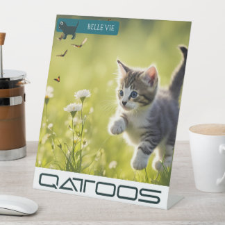 Expositor En L Rótulo PEDESTAL QATTOOS